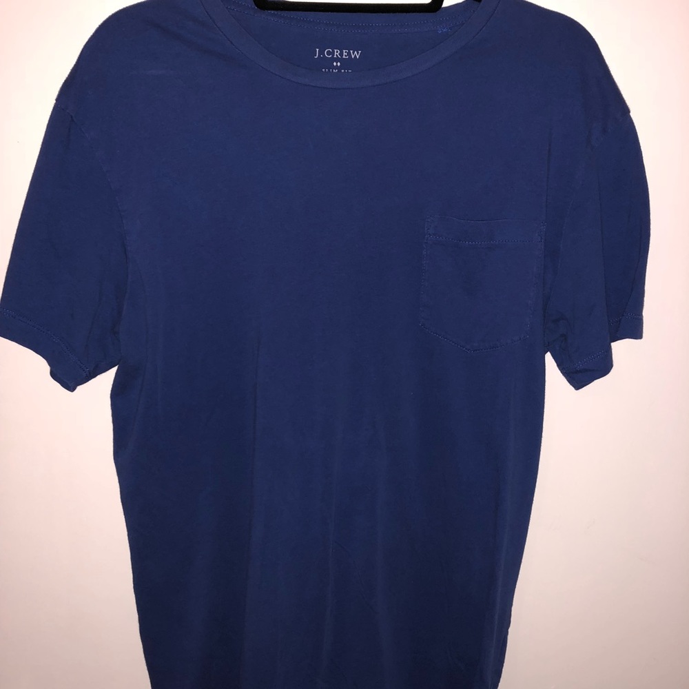 J CREW slim fit blue shirt L